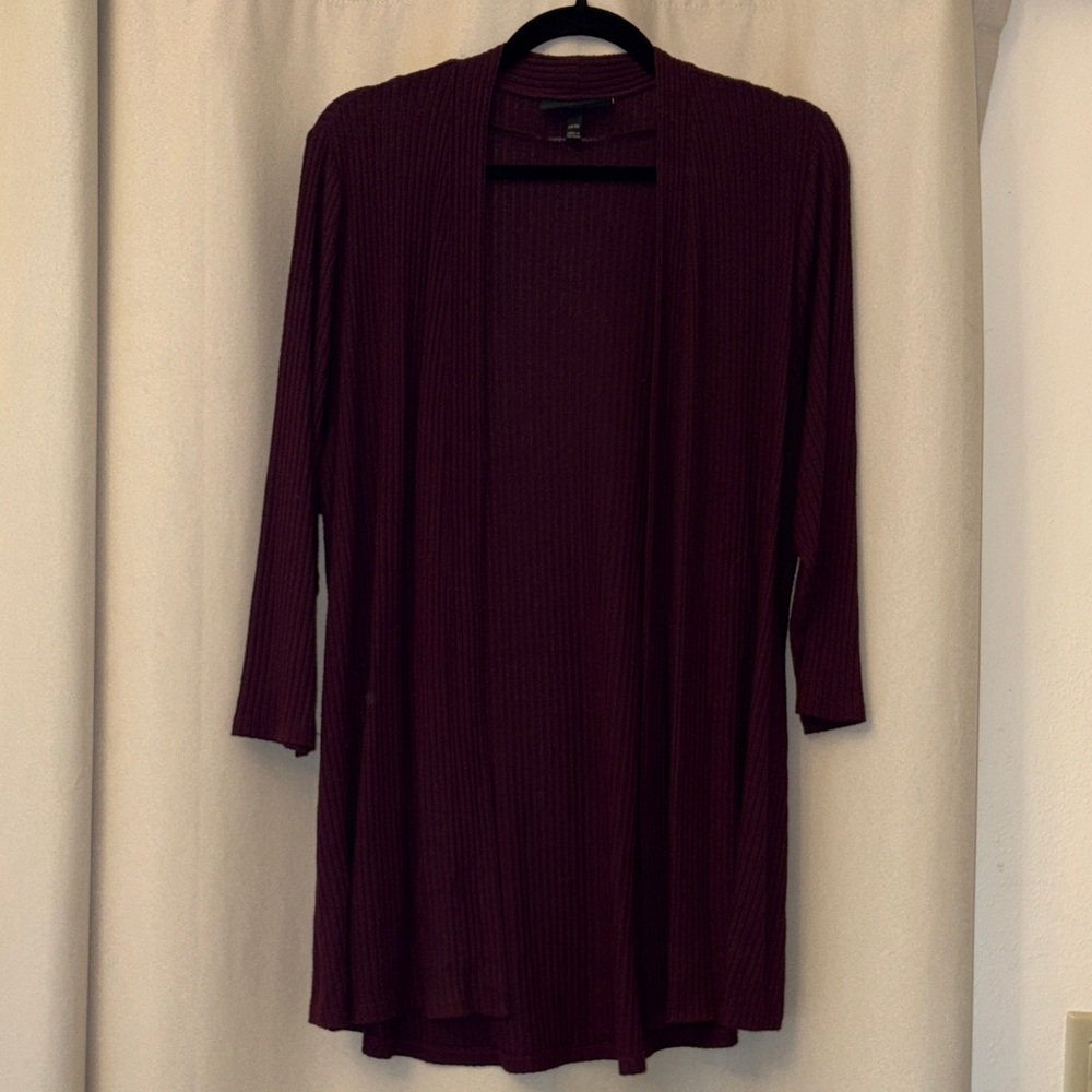 Lane Bryant Deep Burgundy Cardigan